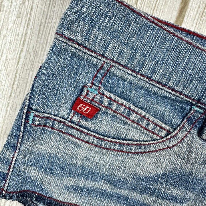 Miss Sixty Italian Denim Micro Shorts- Size XS