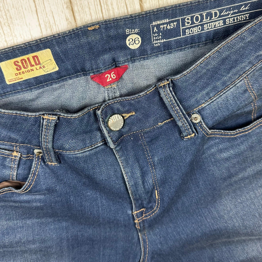 Sold Design Lab  'Soho Super Skinny' Jeans - Size 26