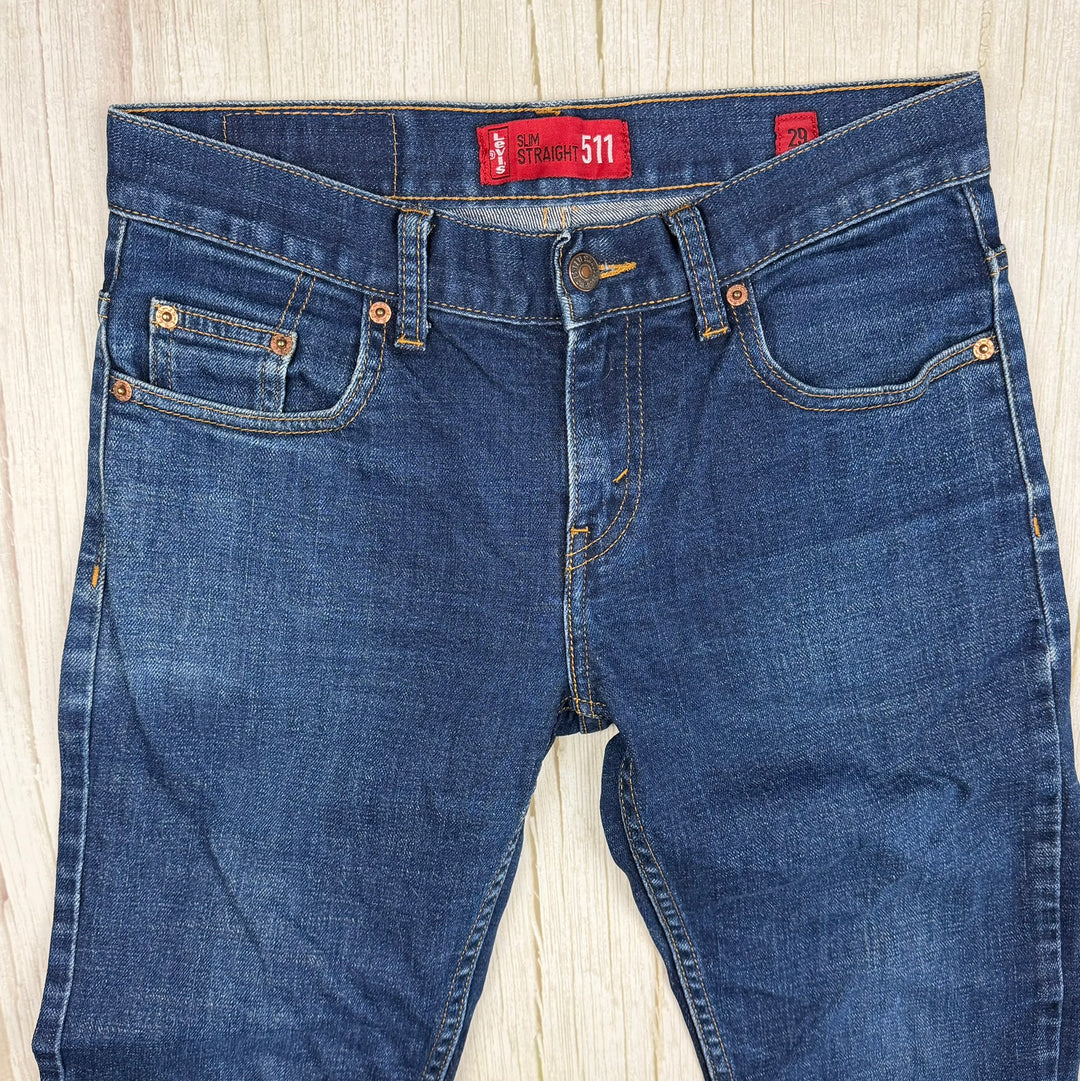 Levis Y2K Slim Straight 511 Low Rise Denim Jeans - Size 29