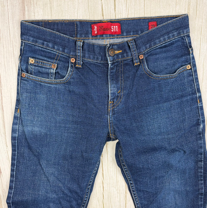 Levis Y2K Slim Straight 511 Low Rise Denim Jeans - Size 29