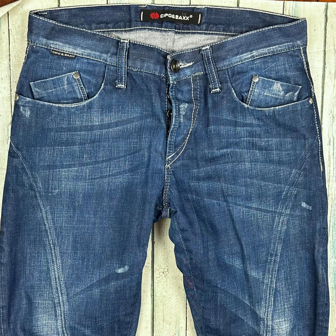 Cipo & Baxx Holster Pocket Distressed Straight Jeans -Size 34L - Jean Pool