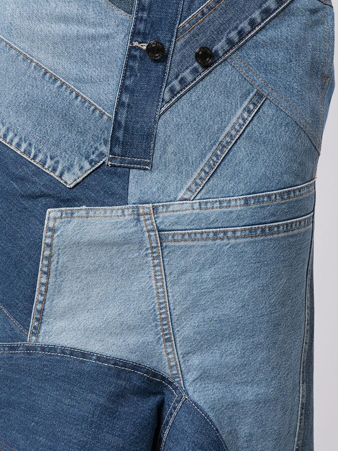 NWT- Tom Ford Patchwork Denim Skirt RRP $4990 - Size 36 or S