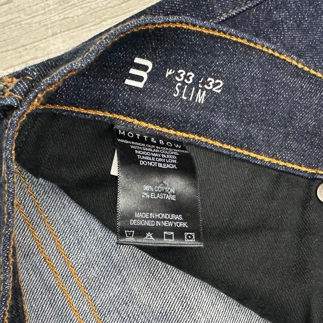 Mott & Bow USA Mens  Slim Straight Jeans -Size 33