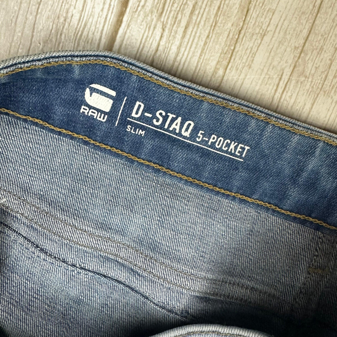 G Star Raw D-STAQ 5 Pocket Slim Stretch Jeans -Size 29/32