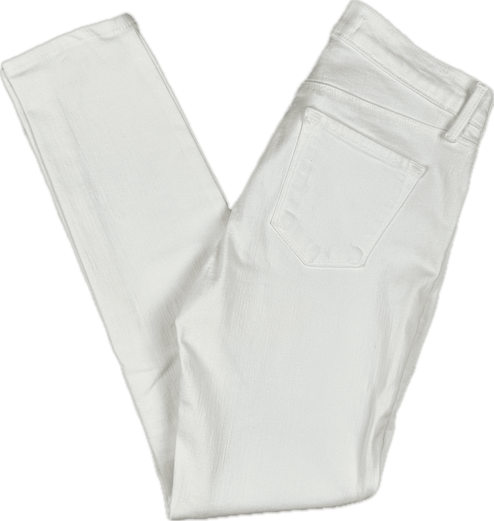 J Brand 'Skinny Leg' Mid Rise White Jeans - Size 27 - Jean Pool