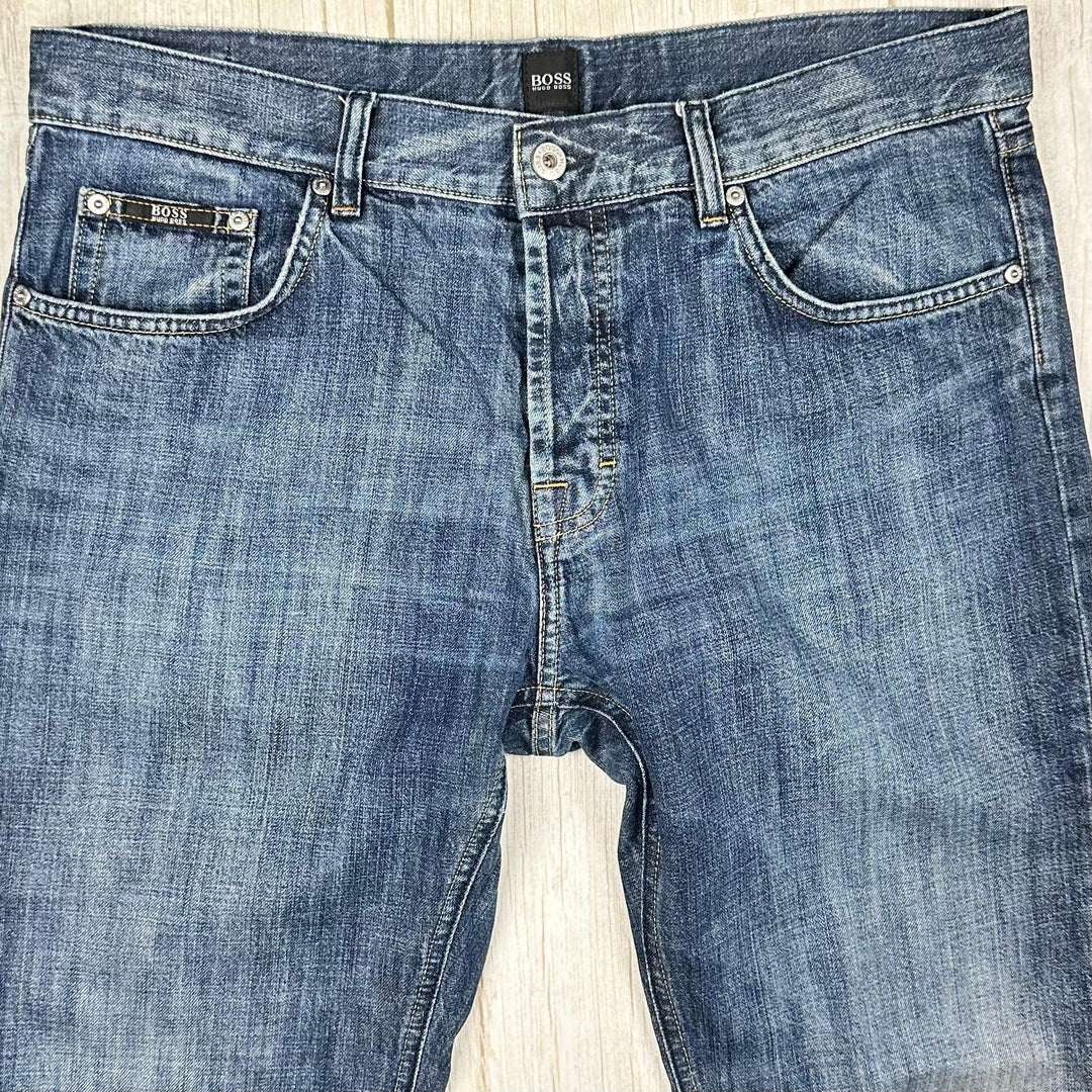 Hugo Boss Men's ;Scout1' Classic Denim Jeans - Size 35 - Jean Pool