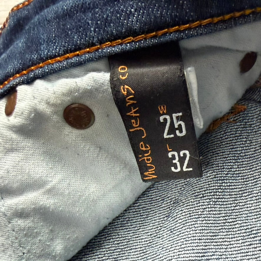 Nudie Jeans Co. 'Tight Long John'  Blue Jeans- Size 25/32