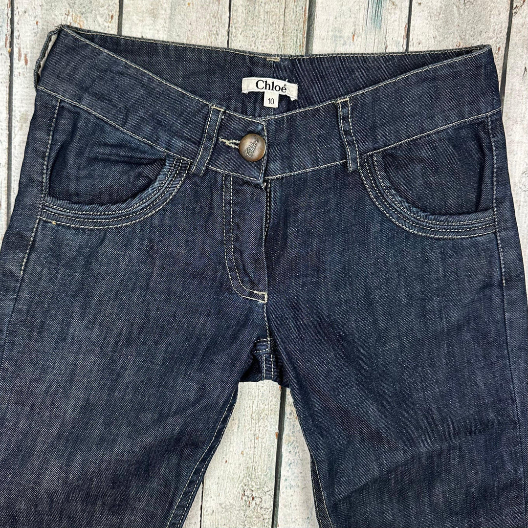 Chloe Denim Straight Leg Jeans - Size 10Y - Jean Pool