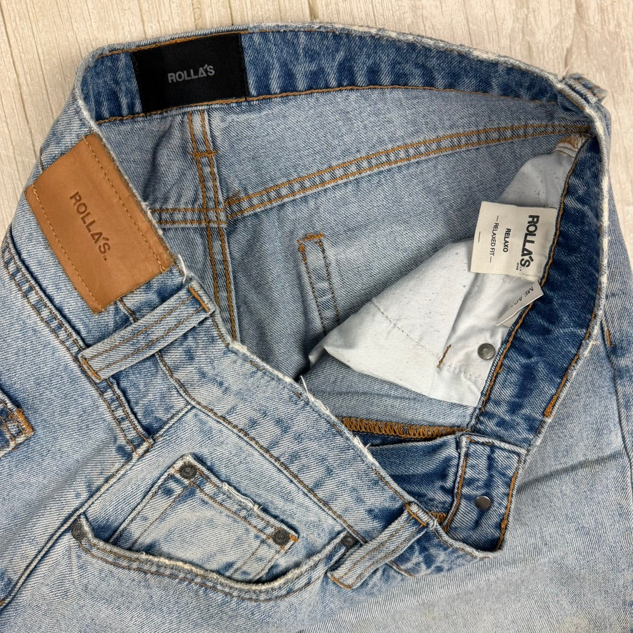 ROLLAS Mens 'Relaxo' Loose Fit Crop Jeans - Size 31"
