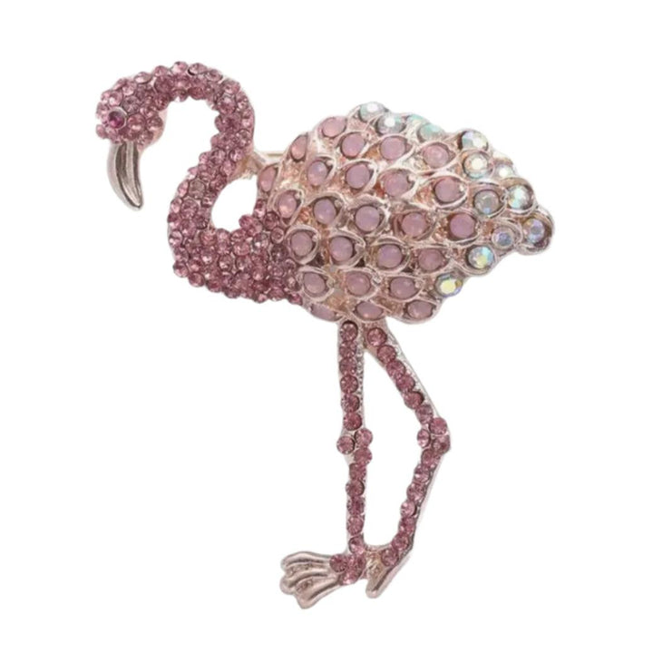 Flamingo Sparkle Brooch