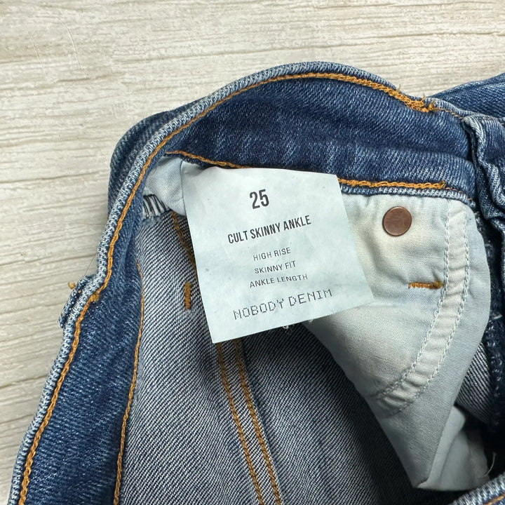 NOBODY Cult Skinny Ankle- Prime Wash Jeans- Size 25