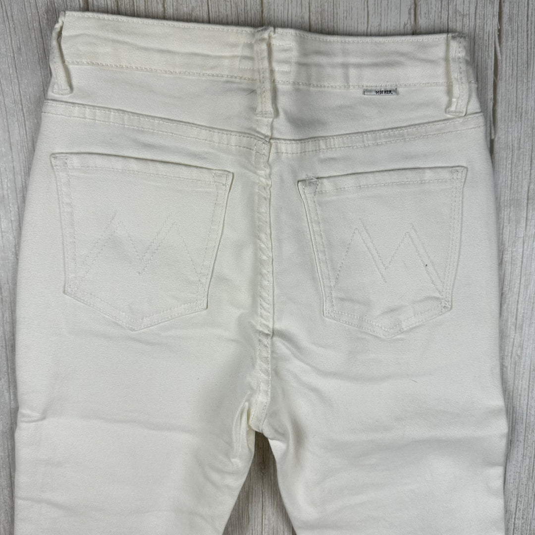 NEW- Mother 'Looker Ankle Fray' Girl Crush White Jeans - Size 26