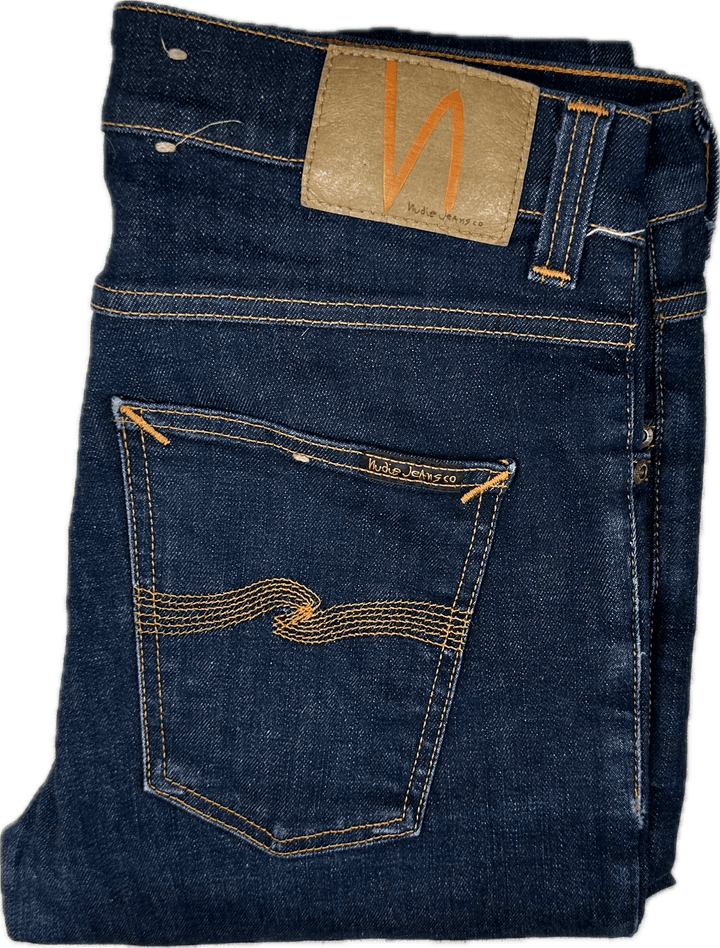 Nudie 'Lean Dean' Dry 16 Dips Wash Organic Cotton Jeans- Size 32/32