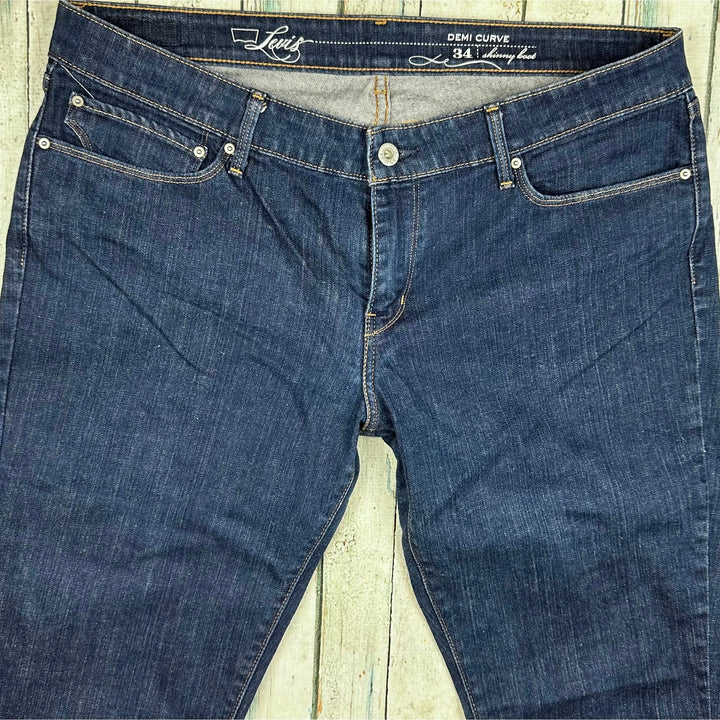 Levis Demi Curve Skinny Boot Cut Stretch Jeans -Size 34 (16AU) - Jean Pool