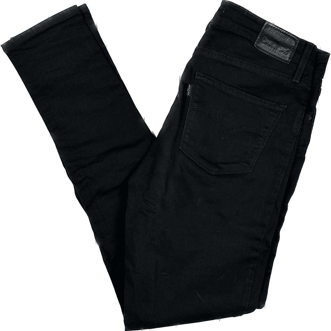 Levis 721 Ladies ' The High Rise Skinny' Black Jeans - Size 29 - Jean Pool