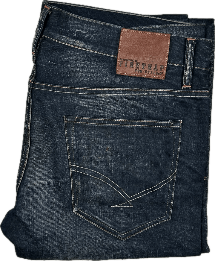 NEW-Firetrap Mens 'Rockwood' Slim Straight Jeans - Size 36R - Jean Pool