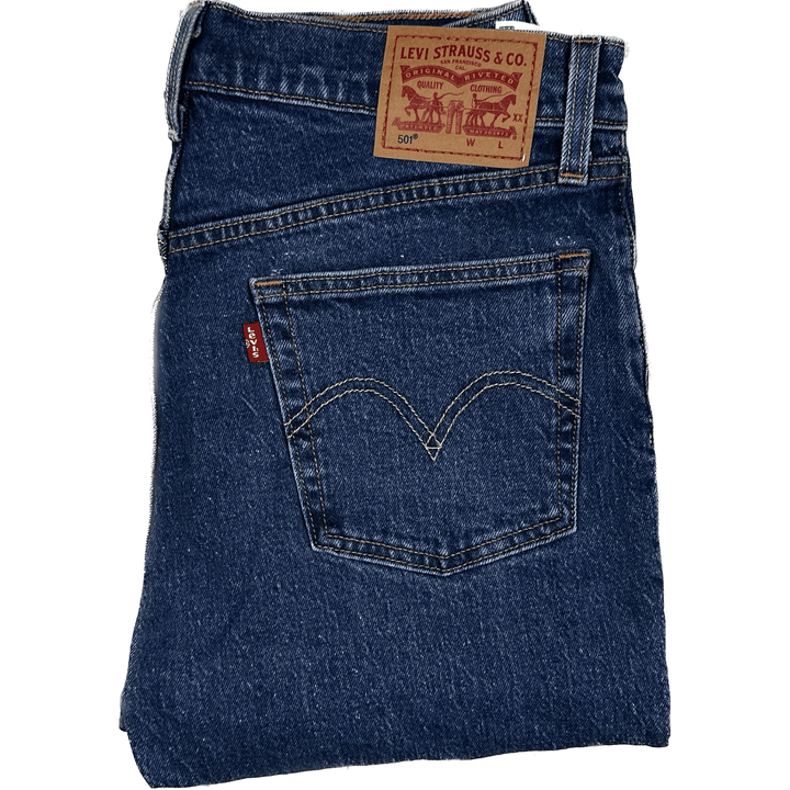 Levis Denim Classic 501 Button Fly Jeans - Size 28/30 - Jean Pool