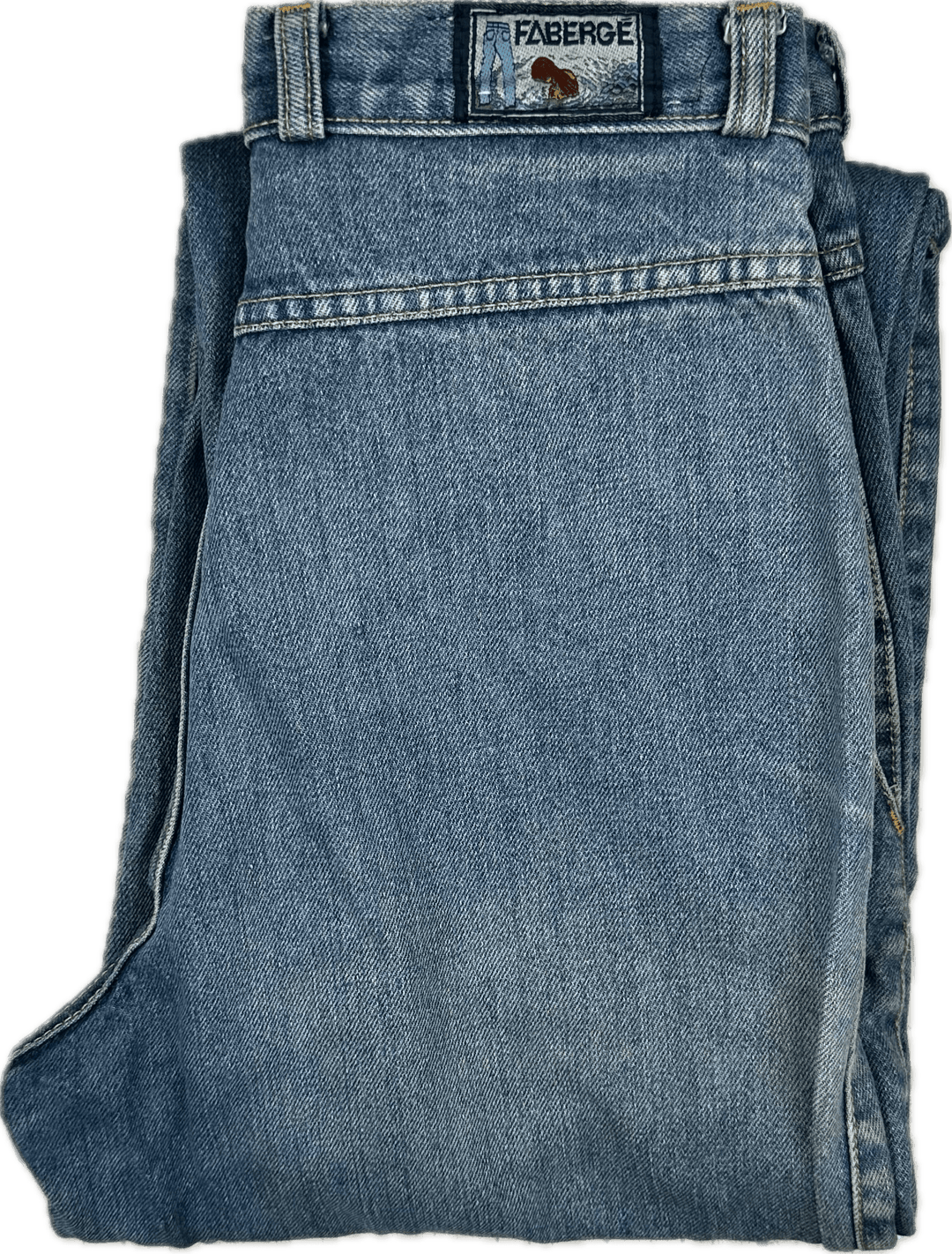 Fabergé 1980's Deadstock High Waisted Baggies Jeans - Jean Pool