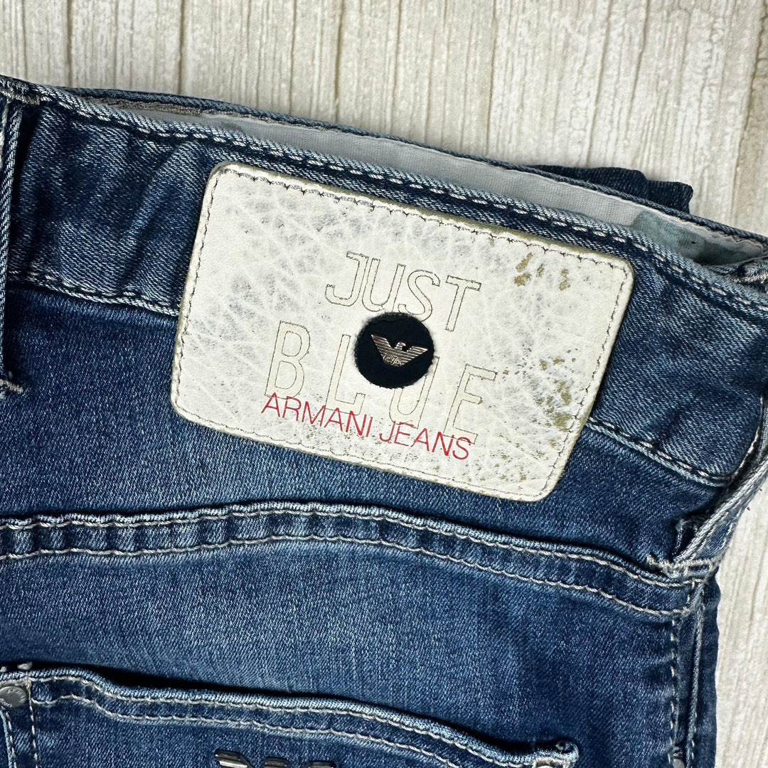 Armani Jeans Mens Low Rise Slim Jeans  -Size 32L