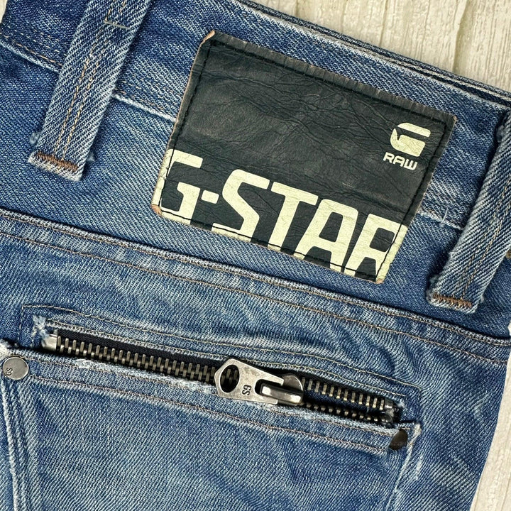 G Star RAW 3301 'Attacc Low Straight' Jeans -Size 32S