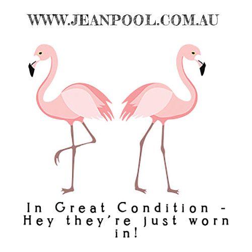 Australian Made Hot!!! Striped Vintage 90's Jeans- Size 10 - Jean Pool