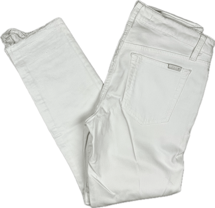 Joe's Jeans 'Annie' Mid Rise White Skinny Jeans -Size 27