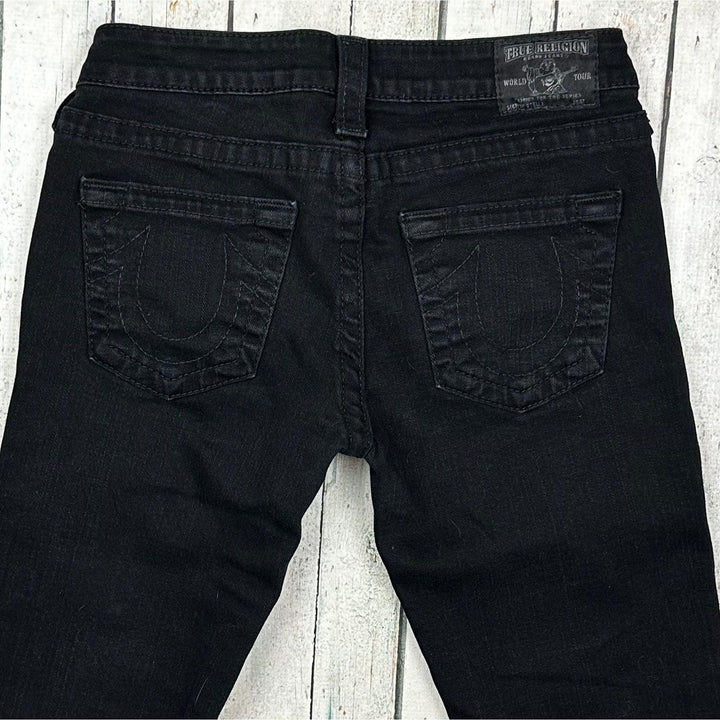 True Religion 'Stella' Black Skinny Jeans- Size 27 - Jean Pool