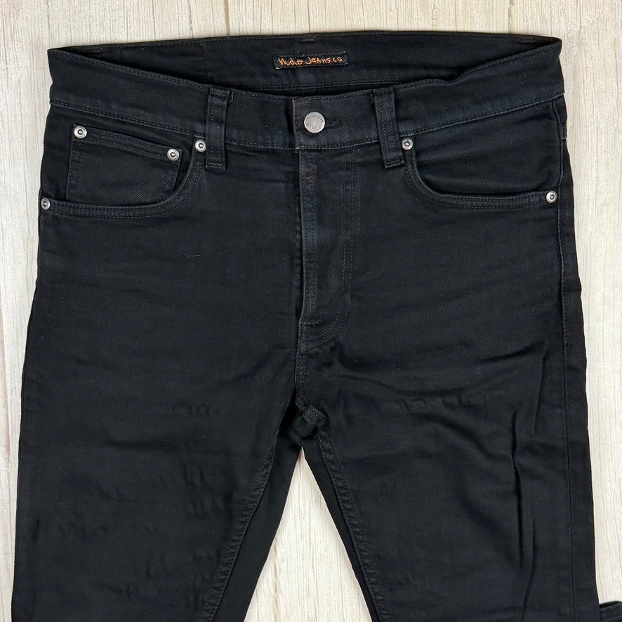 Nudie 'Lean Dean' Dry Everblack Wash Organic Cotton Jeans- Size 33/30