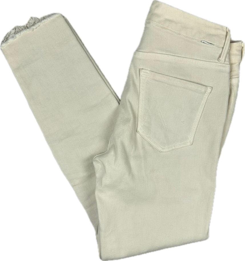 Mother 'High Waisted Looker' Second Chance Ivory Jeans - Size 28