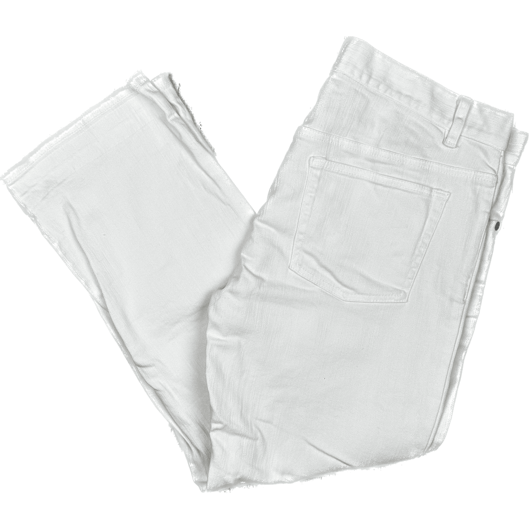 Nili Lotan USA Made Ladies White Boyfriend Jeans- Size USA 8 - Jean Pool