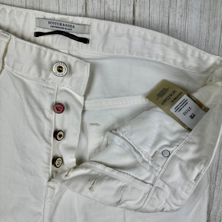 Scotch & Soda White "L'Adorable Boyfriend" Jeans  -Size 27