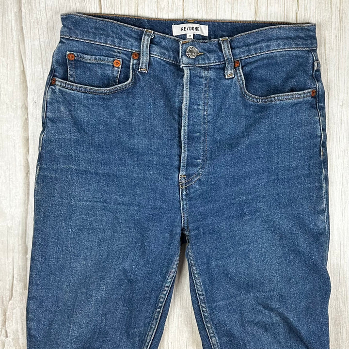 RE/DONE 90's High Rise Ankle Crop Jeans -Size 29