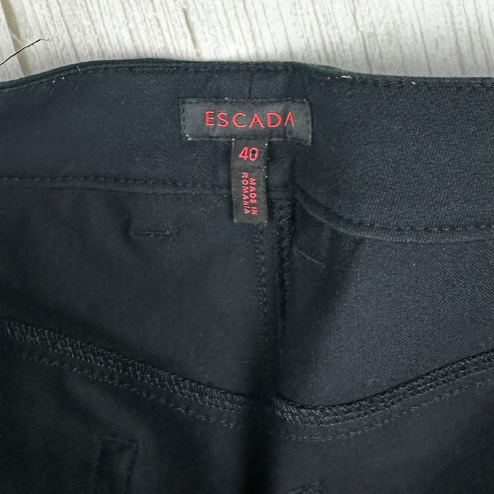 Escada Ladies Black Stretch Jeans - Size 40 Euro