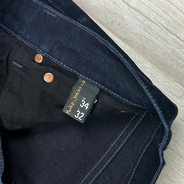 Nudie 'Lean Dean' Dry Indigo Indigo Wash Organic Cotton Jeans- Size 34/32