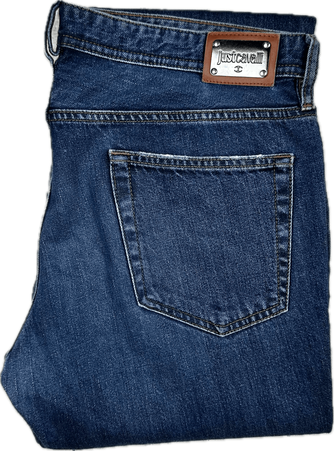 Just Cavalli Italian 'Regular' Straight Wash Jeans - Size 33 - Jean Pool