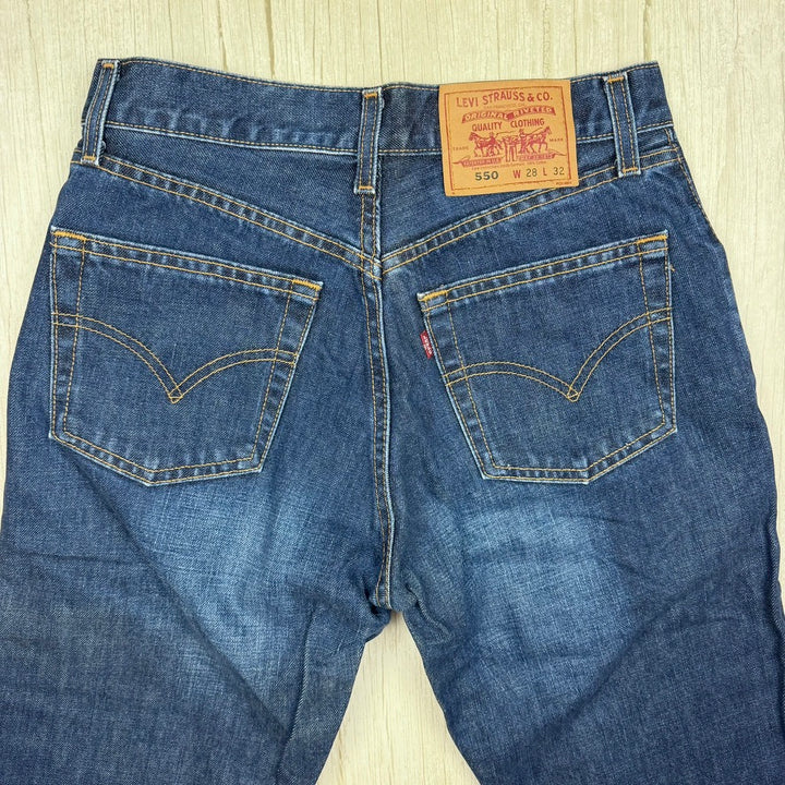 Vintage Aussie Made Levis 550 Bootcut Jeans -Suit Size 8