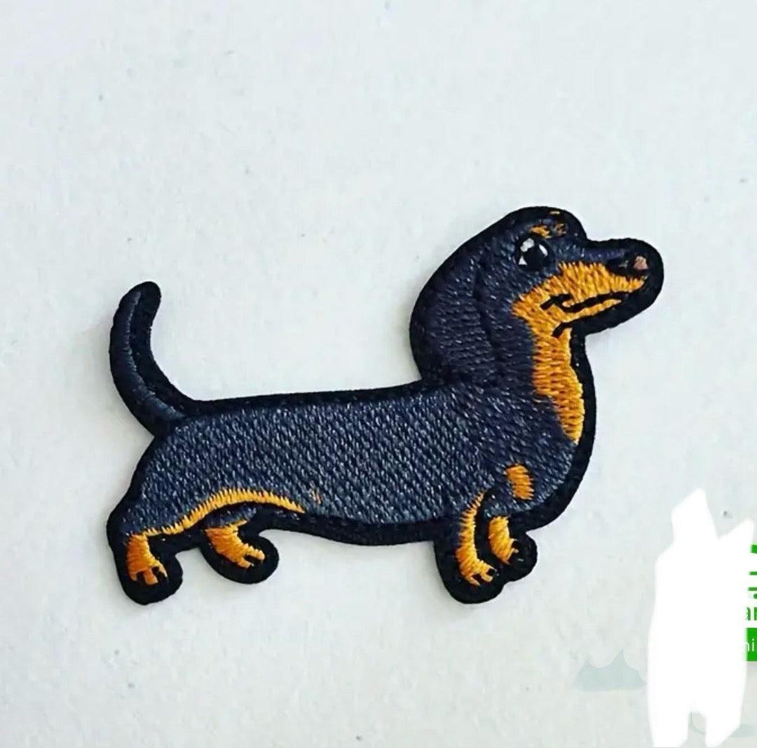 Dachshund puppy- Embroidered Patch - Jean Pool