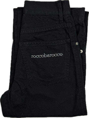 Roccobarocco  Vintage Italian 90's Mom Fit Logo Jeans -Size 7/8