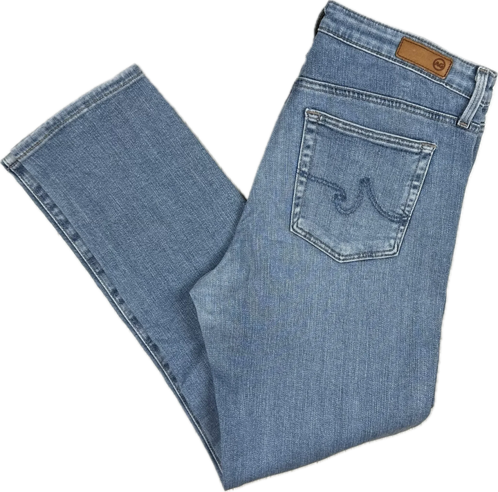 AG Adriano Goldschmied 'the Prima Crop' Mid Rise Cigarette Jeans- Size 28R