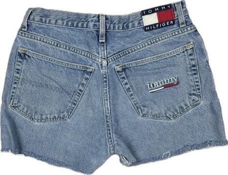 Tommy Hilfiger Distressed 90's Denim Cut Off Shorts - Suit Size 8