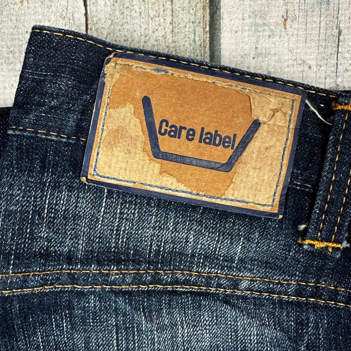 Care Label Italian Slim Straight Denim Jeans -Size 30 - Jean Pool
