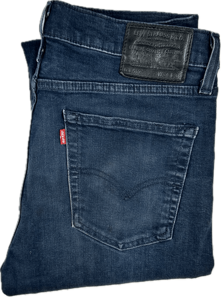 Levis Premium 510 Mens 'Big E' Slim Fit Jeans -Size 34S - Jean Pool