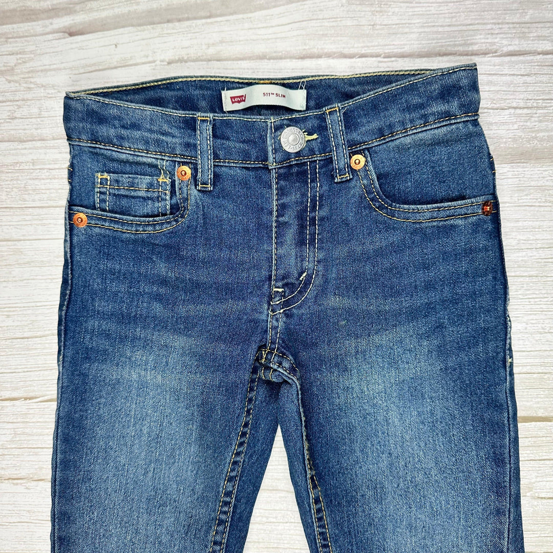 Levis 511 Slim Kids Straight Leg Jeans - Size 4 - Jean Pool