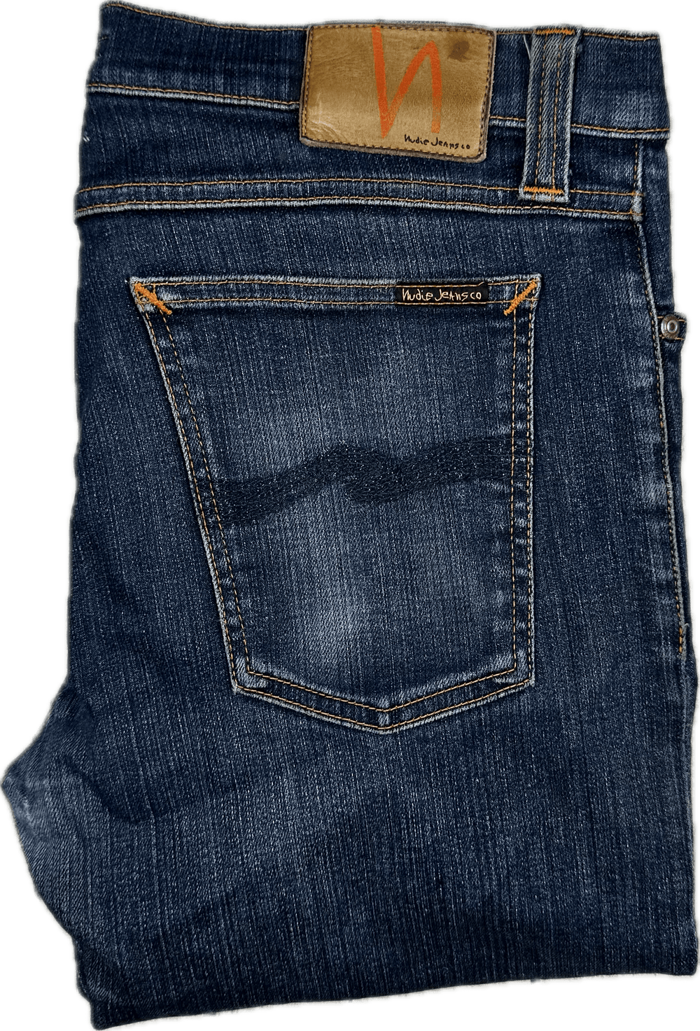 Nudie Jeans Co. 'Tube Kelly'Rinsed Strikey Jeans - Size 32/34 - Jean Pool
