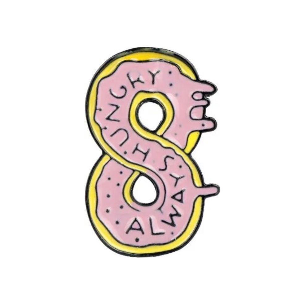 Always Hungry Donut Shaped- Enamel Pin - Jean Pool