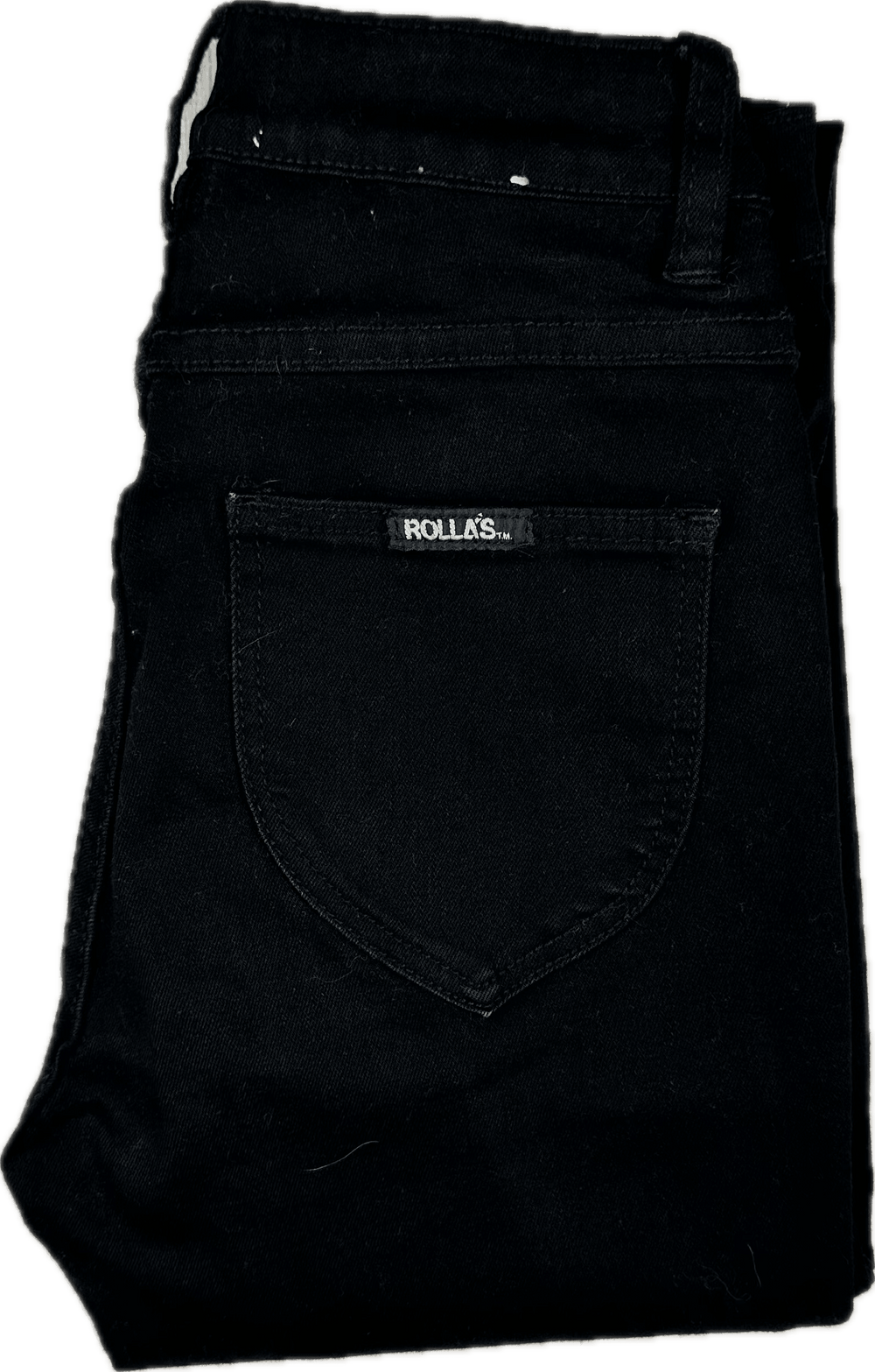 Rolla’s 'Westcoast Ankle' High Rise Skinny Black Jeans - Size 25" - Jean Pool