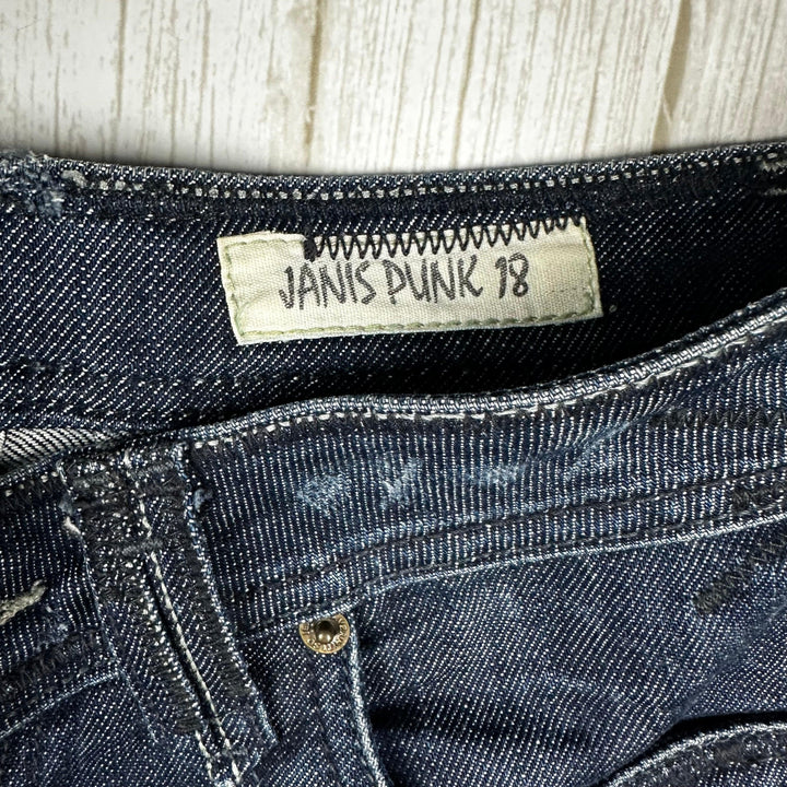 Tavertini Italy 'Janis Punk 18'  Denim Jeans RRP $500+- Size 29 Short