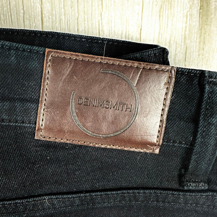 Denimsmith Black High Rise Straight Jeans Made in Melbourne - Size 28 - Jean Pool