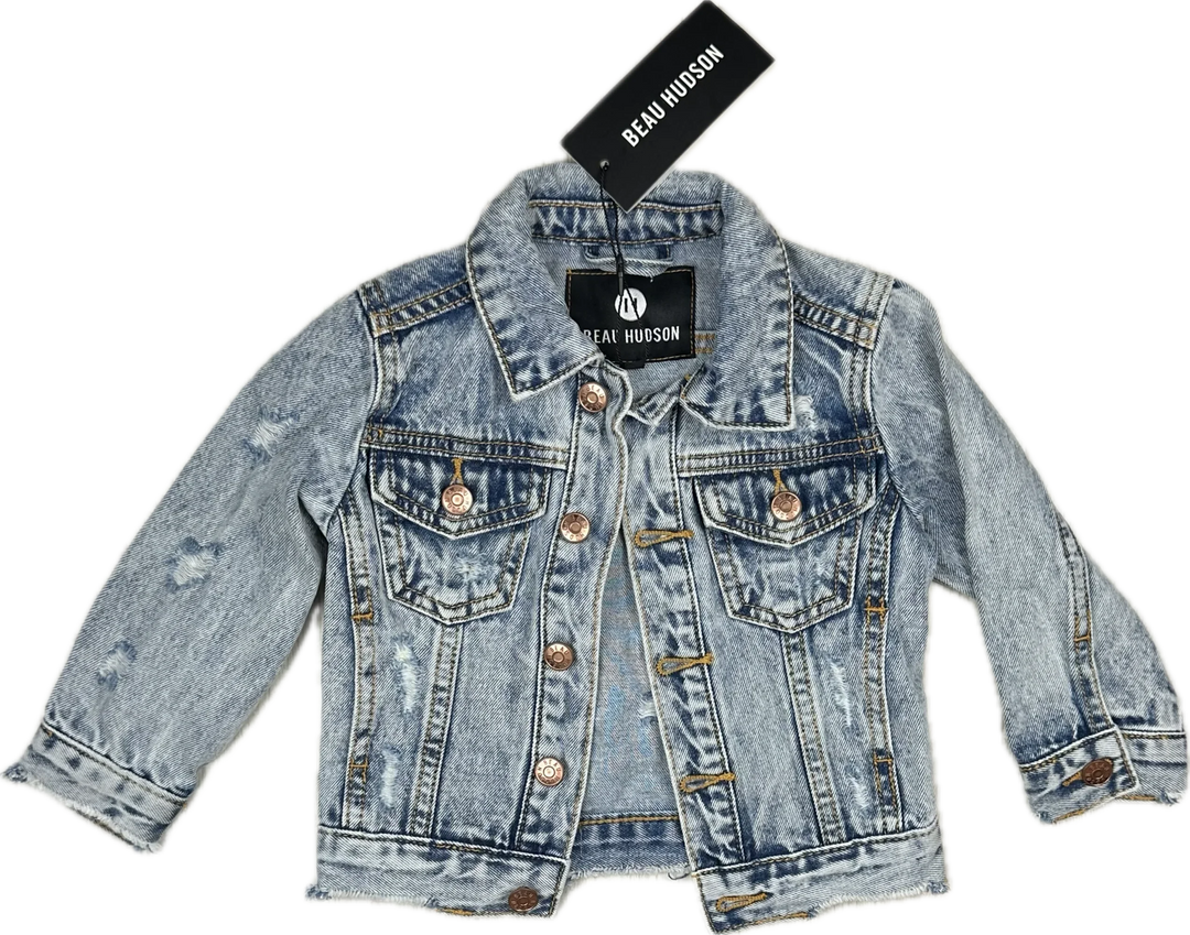 NWT- Beau Hudson Classic Denim Jacket - Size 6/12M