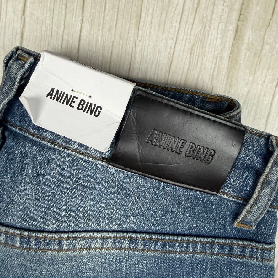 NWT - Anine Bing  'Double Zip' Low Rise Skinny Jeans- Size 29